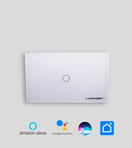 Interruptor inteligente glass touch 1 gang