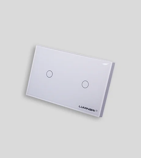 Interruptor inteligente glass touch 2 gang