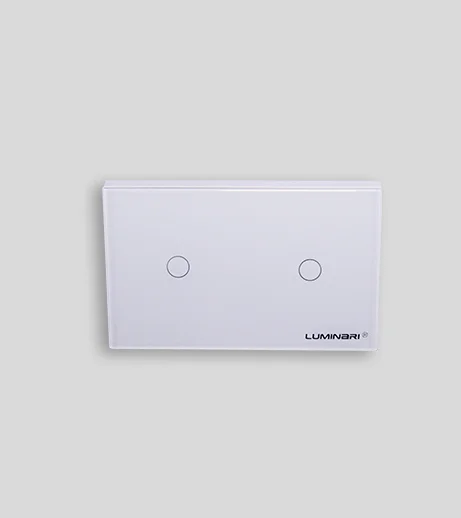 Interruptor inteligente glass touch 2 gang