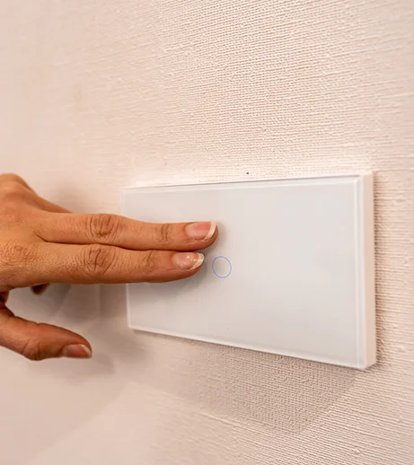Interruptor inteligente glass touch 2 gang