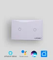 Interruptor inteligente glass touch 2 gang