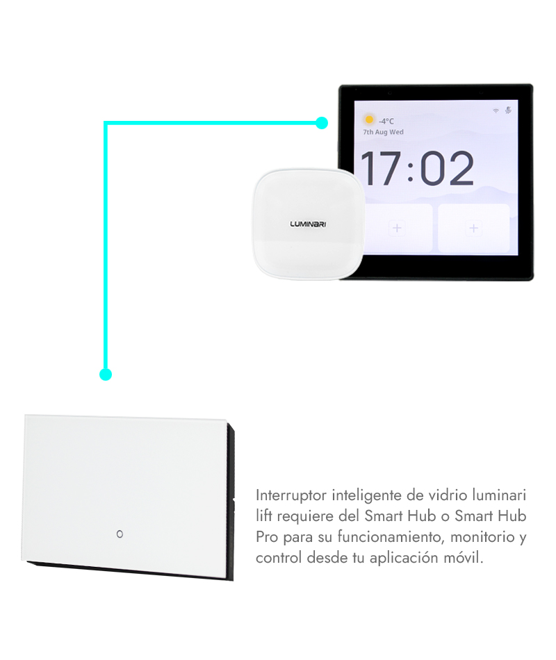 Interruptor inteligente vidrio
